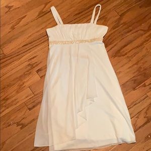 White Dress w/Sequin Detail